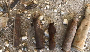 Some of the Ordnance discovered during the search.