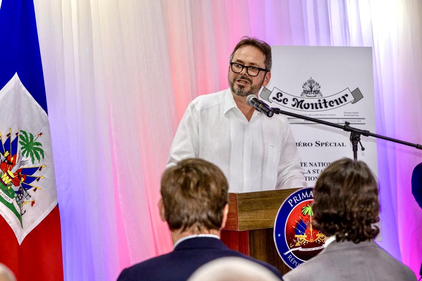 Speech of the SRSG on the Occasion of the Presentation of the “National Pact for Stability and the Organization of Elections”