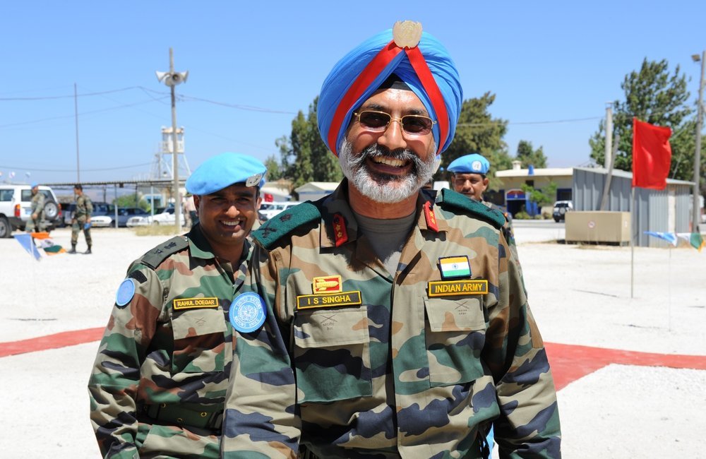 Force Commander Major General Singha