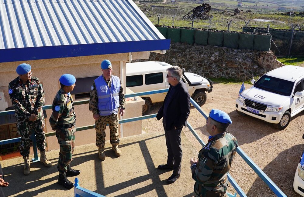 USG receives update brief from UNTSO personnel on the Golan