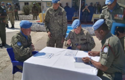 Col Luis E Cointino supervises the HOTO from Fiji Batt to UMIC