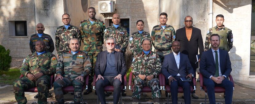 USG meets the UNDOF Mission Leadership Team January 2024